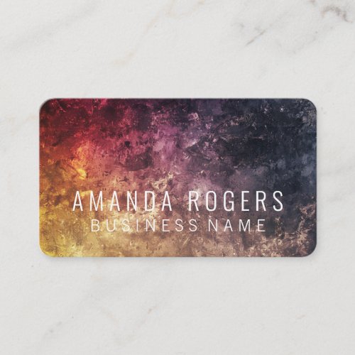 Colorful Texture Background Business Card
