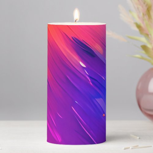 Colorful texture background pillar candle