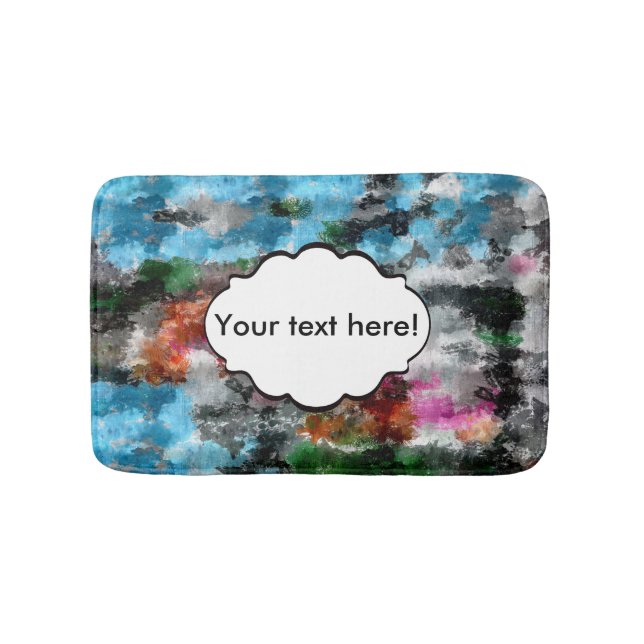 Colorful texture bath mat (Front)