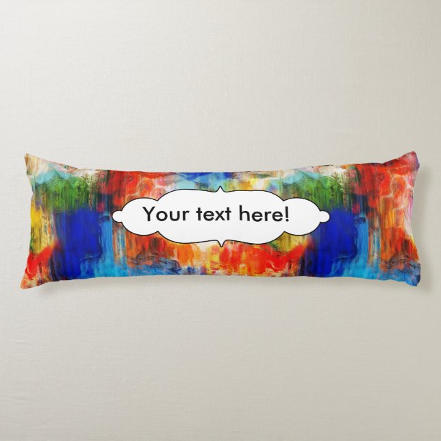 Colorful texture body pillow (Front)