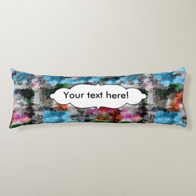 Colorful texture body pillow (Front)