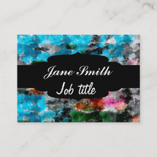Colorful texture business card