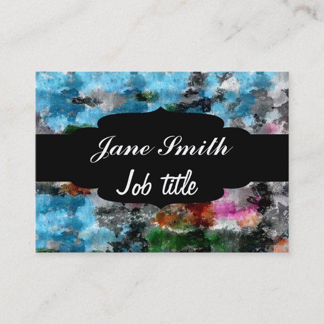 Colorful texture business card (Front)