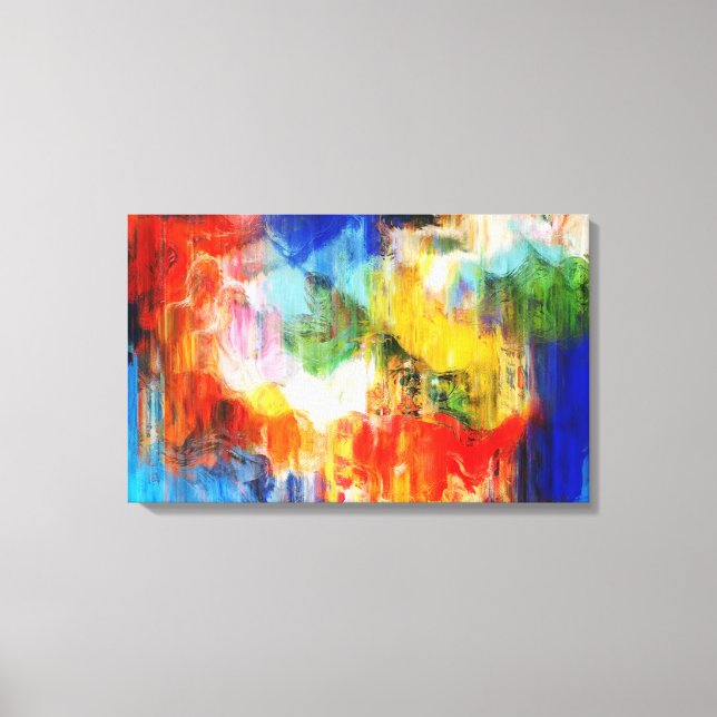 Colorful texture canvas print (Front)