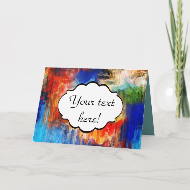 Colorful texture card (Front)