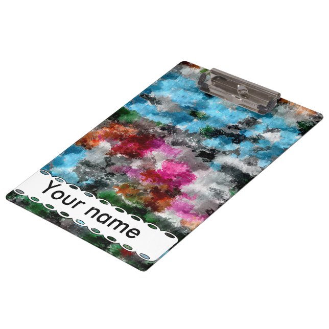 Colorful texture clipboard (Angled)