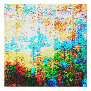 Colorful Texture Effect. Beautiful Abstract Decora Faux Canvas Print