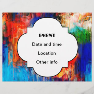 Colorful texture flyer