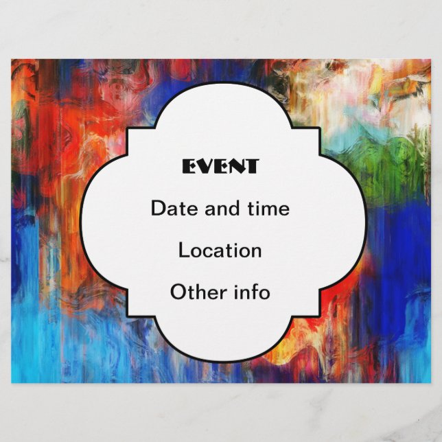 Colorful texture flyer (Front)