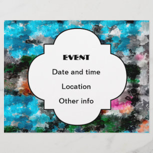 Colorful texture flyer