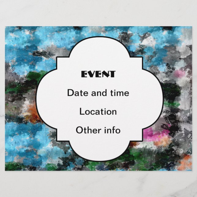 Colorful texture flyer (Front)