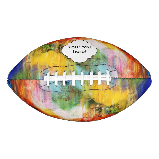 Colorful texture football