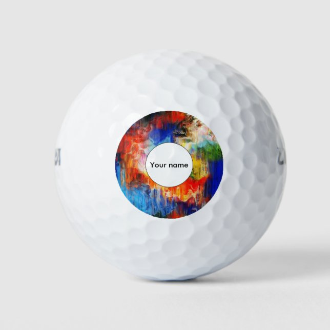 Colorful texture golf balls (Front)