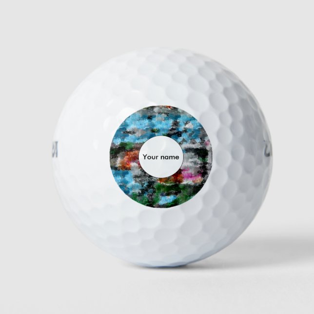 Colorful texture golf balls (Front)