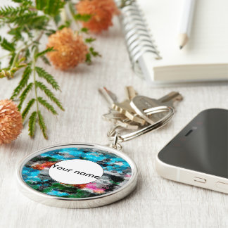 Colorful texture keychain