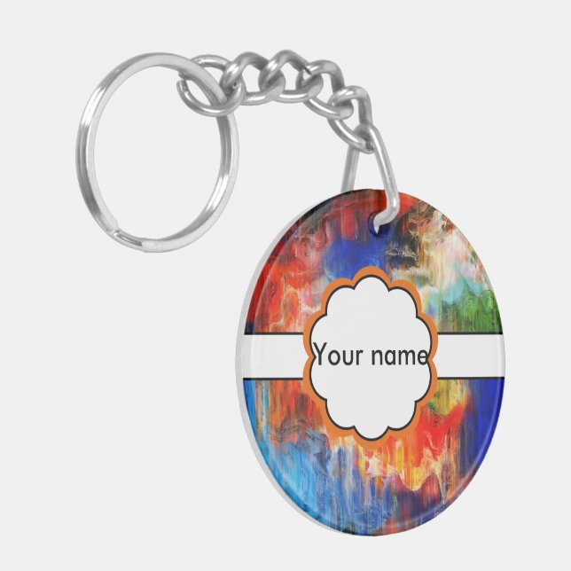 Colorful texture keychain (Front Left)