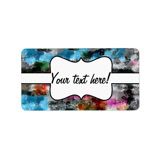 Colorful texture label (Front)