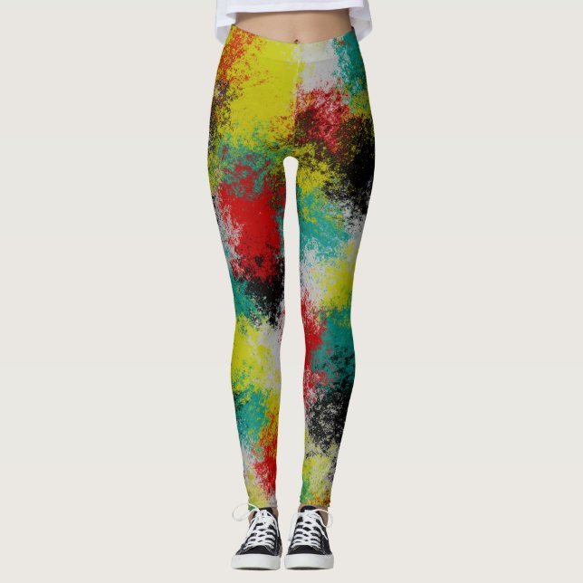 Colorful texture leggings (Front)