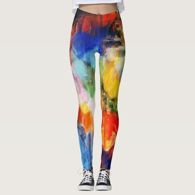 Colorful texture leggings (Front)