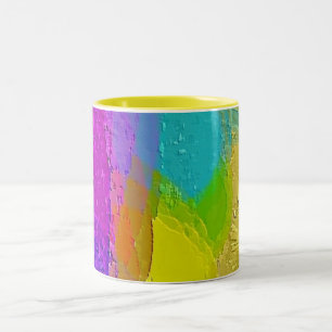 "Colorful Texture Mix" Designer Coffee Mug