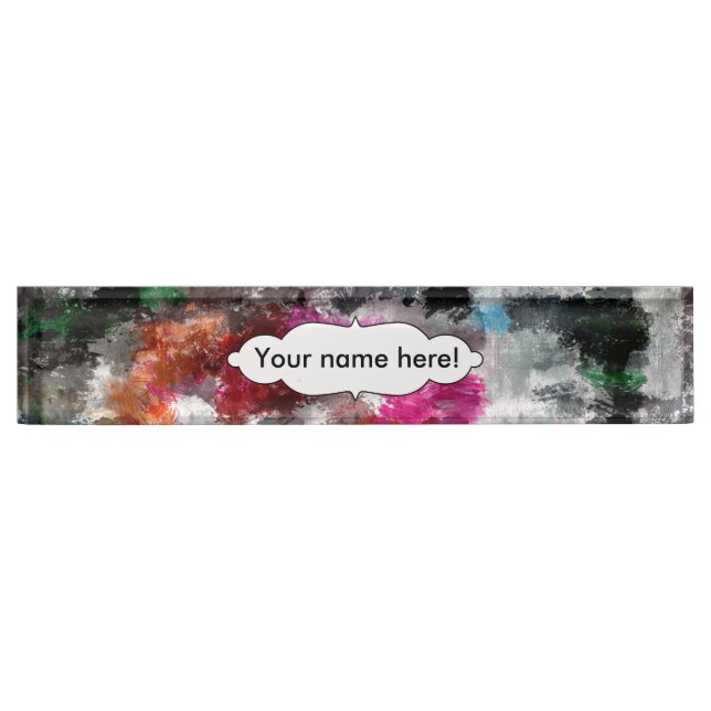 Colorful texture nameplate (Front)