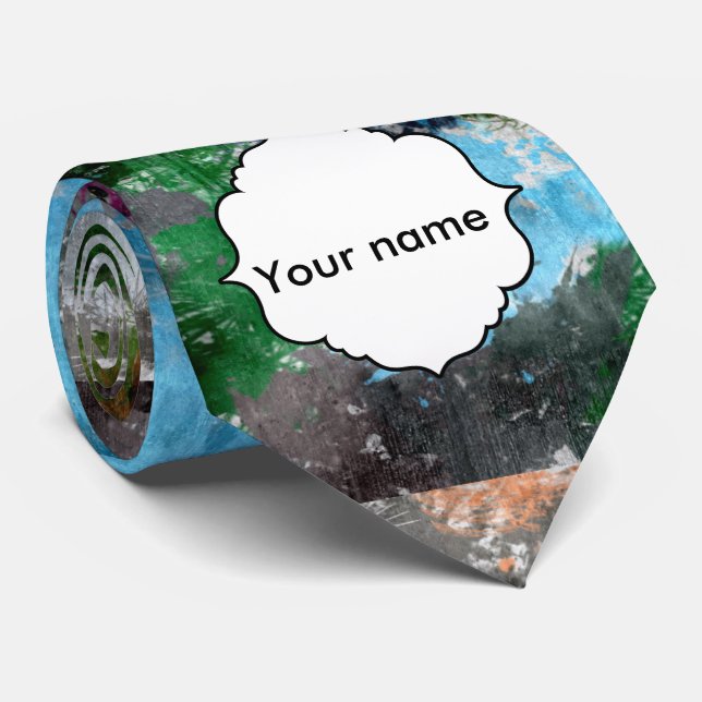 Colorful texture neck tie (Rolled)