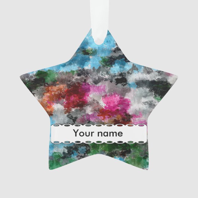 Colorful texture ornament (Front)