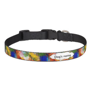 Colorful texture pet collar
