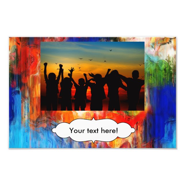 Colorful texture photo print (Front)