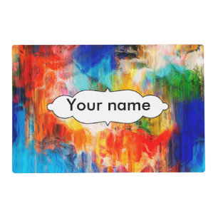 Colorful texture placemat