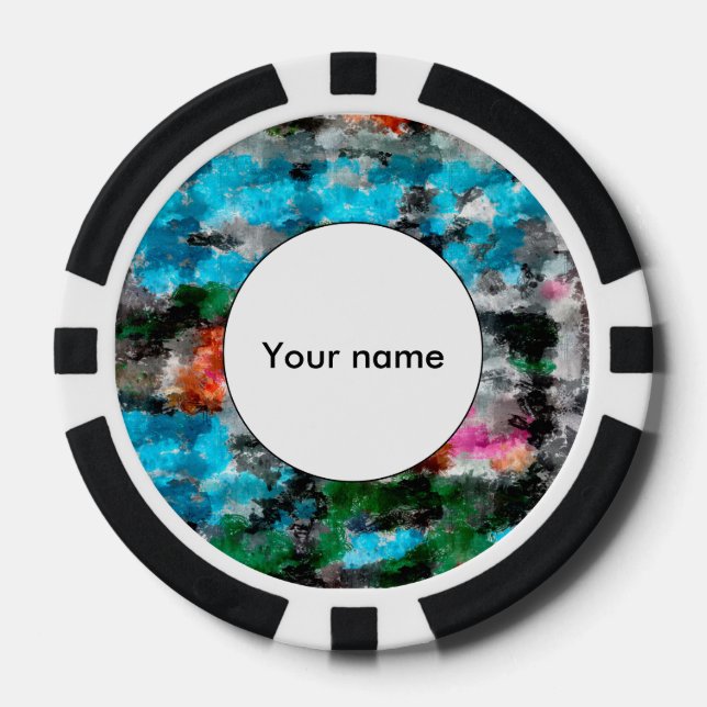 Colorful texture poker chips (Front)