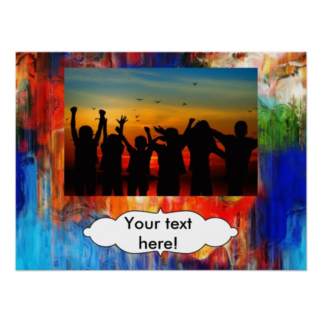 Colorful texture poster (Front)