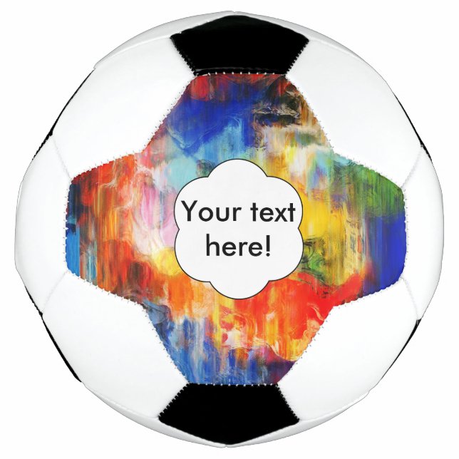 Colorful texture soccer ball (Front)