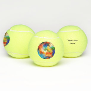 Colorful texture tennis balls
