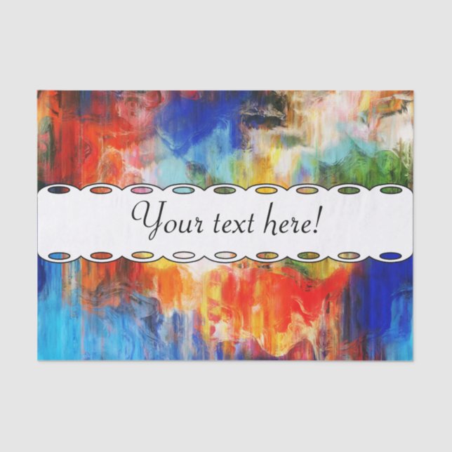 Colorful texture tissue paper (Front)