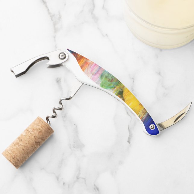 Colorful texture waiter's corkscrew (Front)
