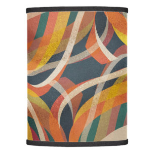 Colorful Textured Random Spots Shapes Muted Colors Lamp Shade
