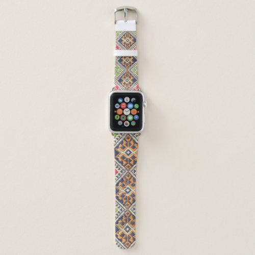 Colorful Thailand style rug surface close up vinta Apple Watch Band
