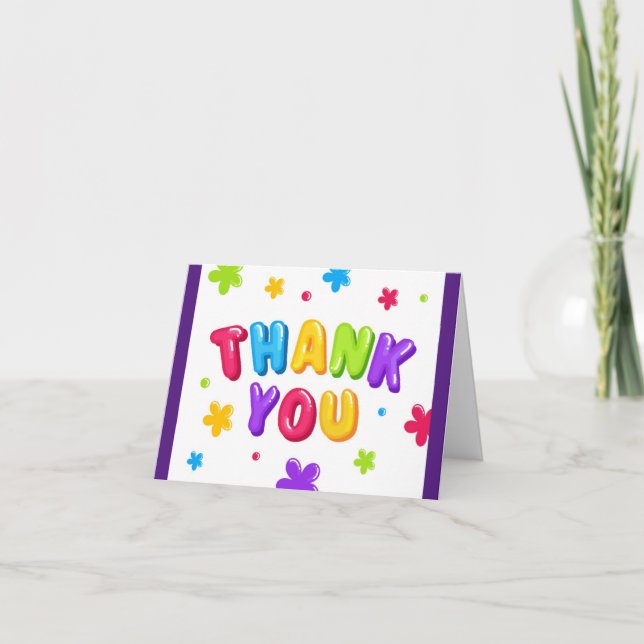 Colorful Thank You Card (Front)