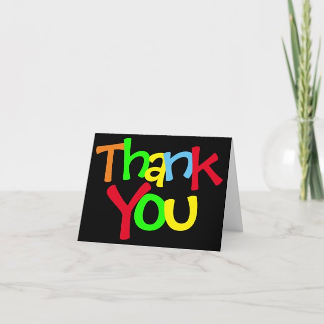 Colorful Thank You Card (Front)