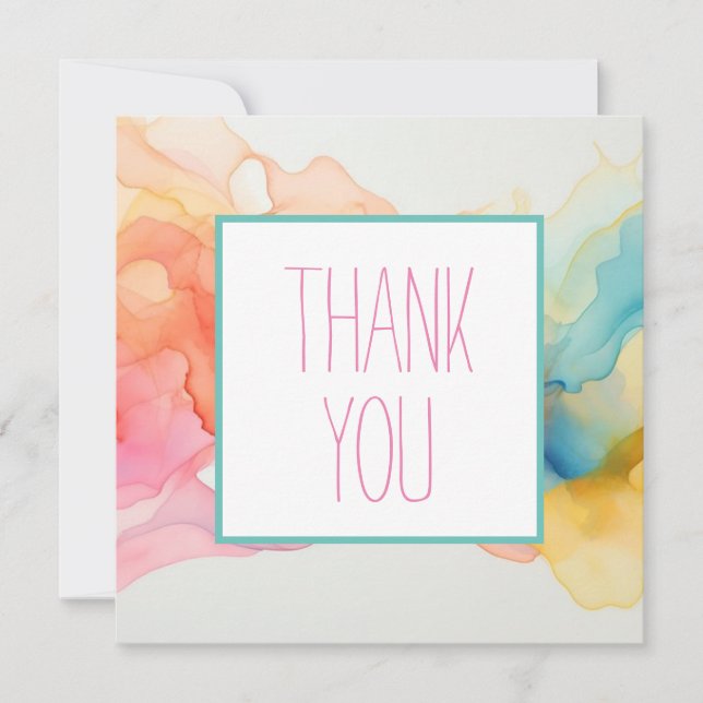 Colorful Thank you cards (Front)