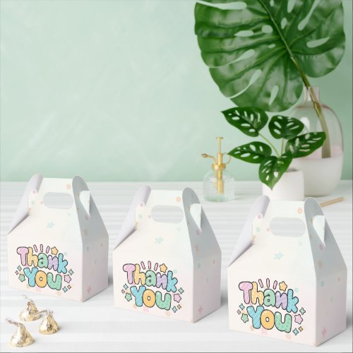 Colorful Thank You Favor Box