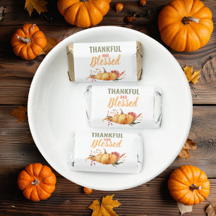Colorful Thankful And Blessed With Pumpkin Gift Hershey's Miniatures