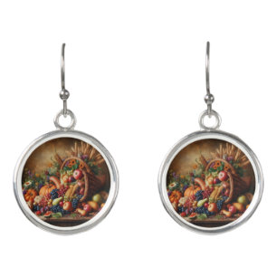 Colorful/Thanksgiving/Cornucopia/Fall Earrings