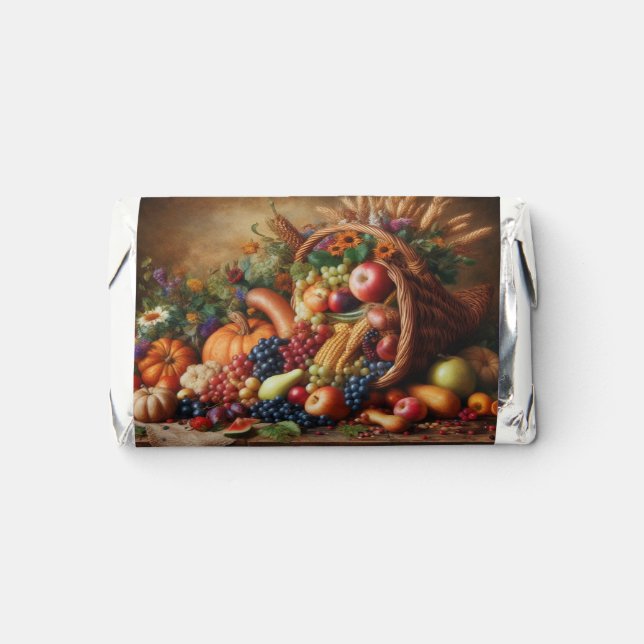Colorful/Thanksgiving/Cornucopia/Fall Hershey's Miniatures (Front)