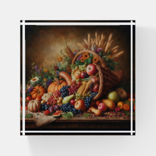Colorful/Thanksgiving/Cornucopia/Fall Paperweight