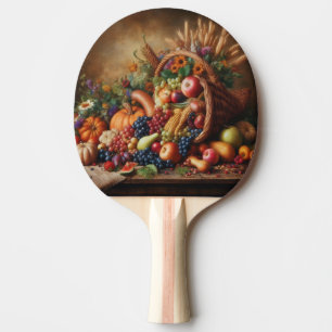 Colorful/Thanksgiving/Cornucopia/Fall Ping Pong Paddle