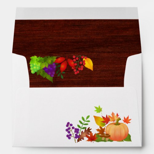 Colorful Thanksgiving Harvest Envelope