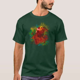 Colorful Thoroughbred in Typography T-Shirt
