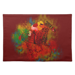 Colorful Thoroughbred Racehorse Placemats